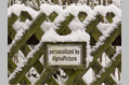 432_ - White Sign With Snow