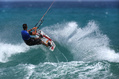 470_ - Kiteboarder Riding Waves