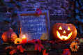 484_ - Blackboard With Halloween Pumpkin