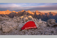 967_ - Tent on Rocky Mountain Range